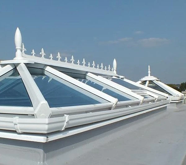 Skylight Commercial Lanterns With Active Blue Glass