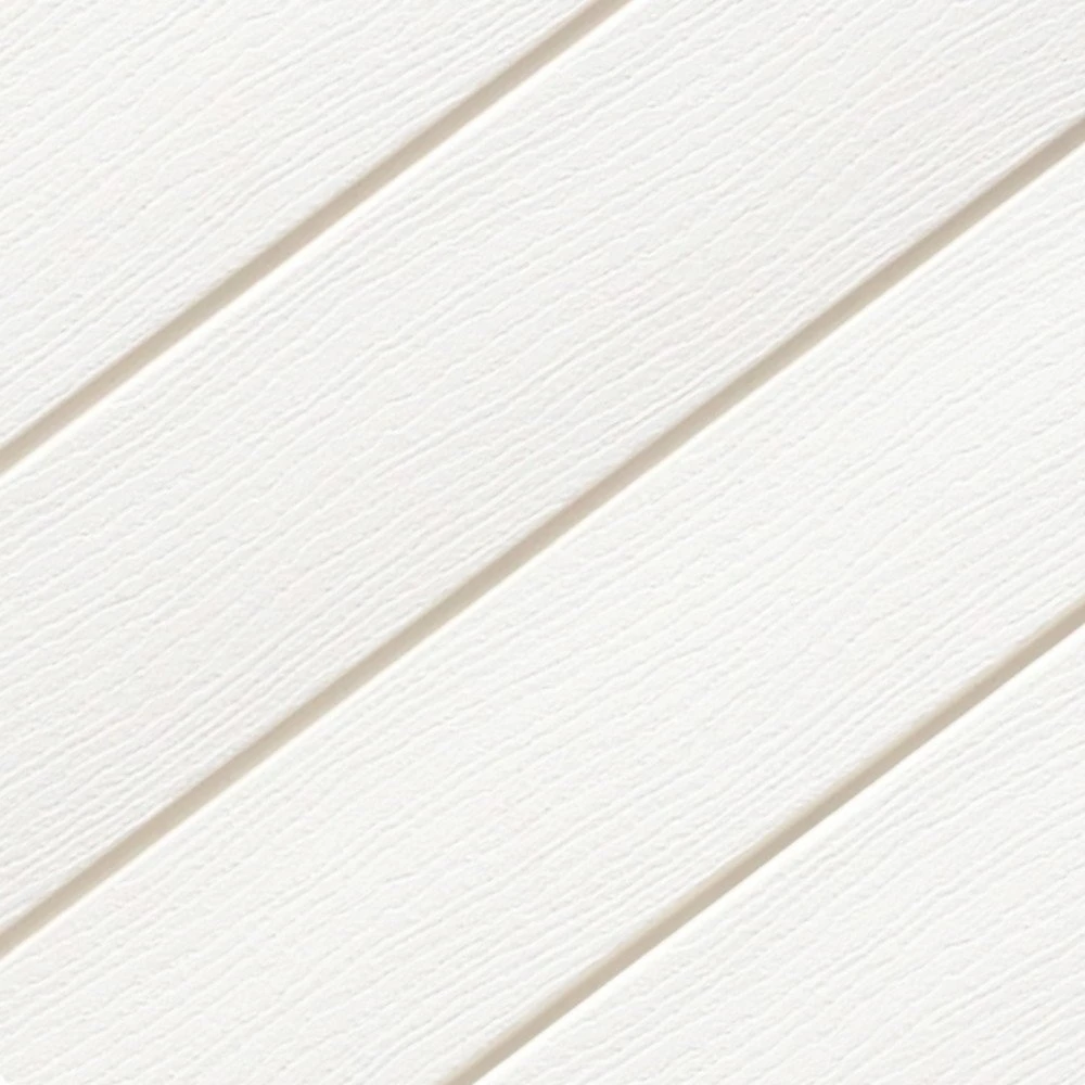 White Cladding Embossed Wood effect