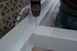 Fixing posts with self-tapping screws