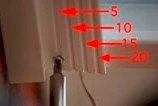 Pitch guidelines on wall plate