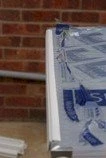 Fitting PVC sheet end closures