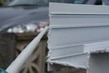 Applying silicone to eaves beam edge