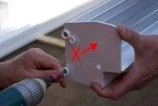 Installing end cap with screws