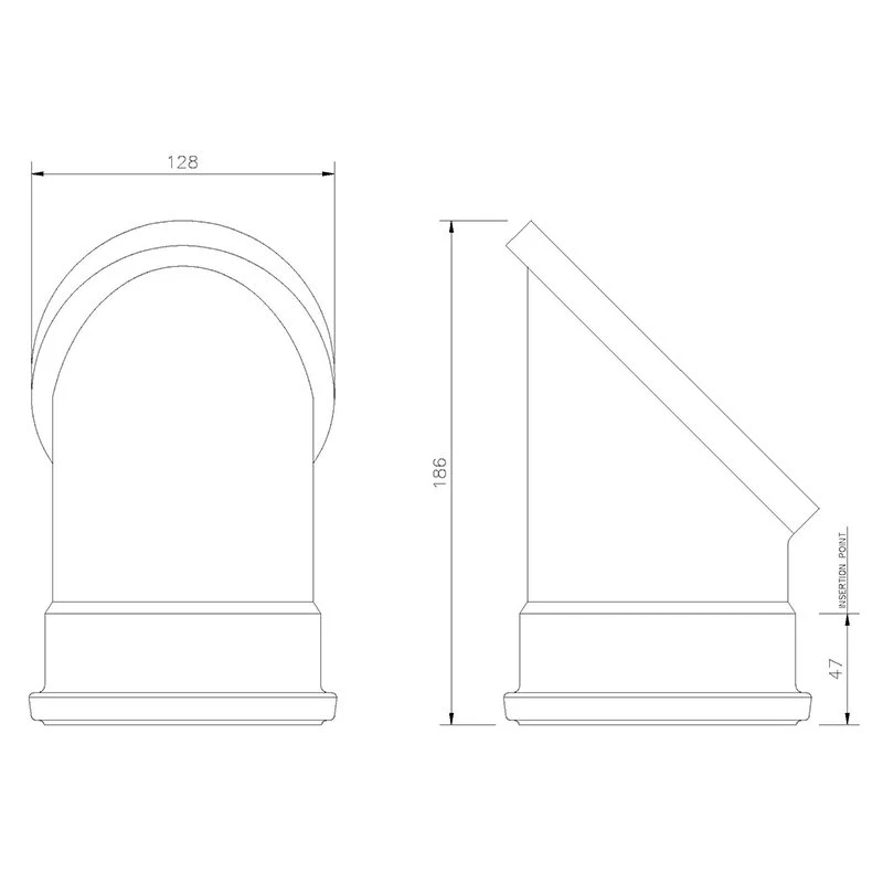 Rodding eye for internal floors 110mm.