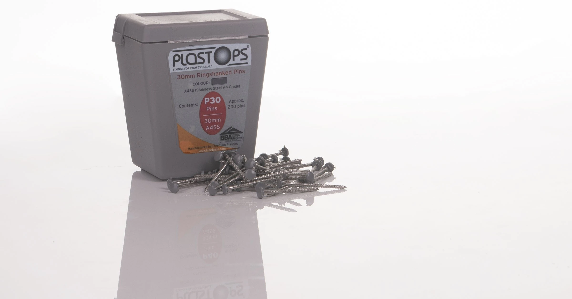 Grey fascia pins to match slate or storm grey fascia boards