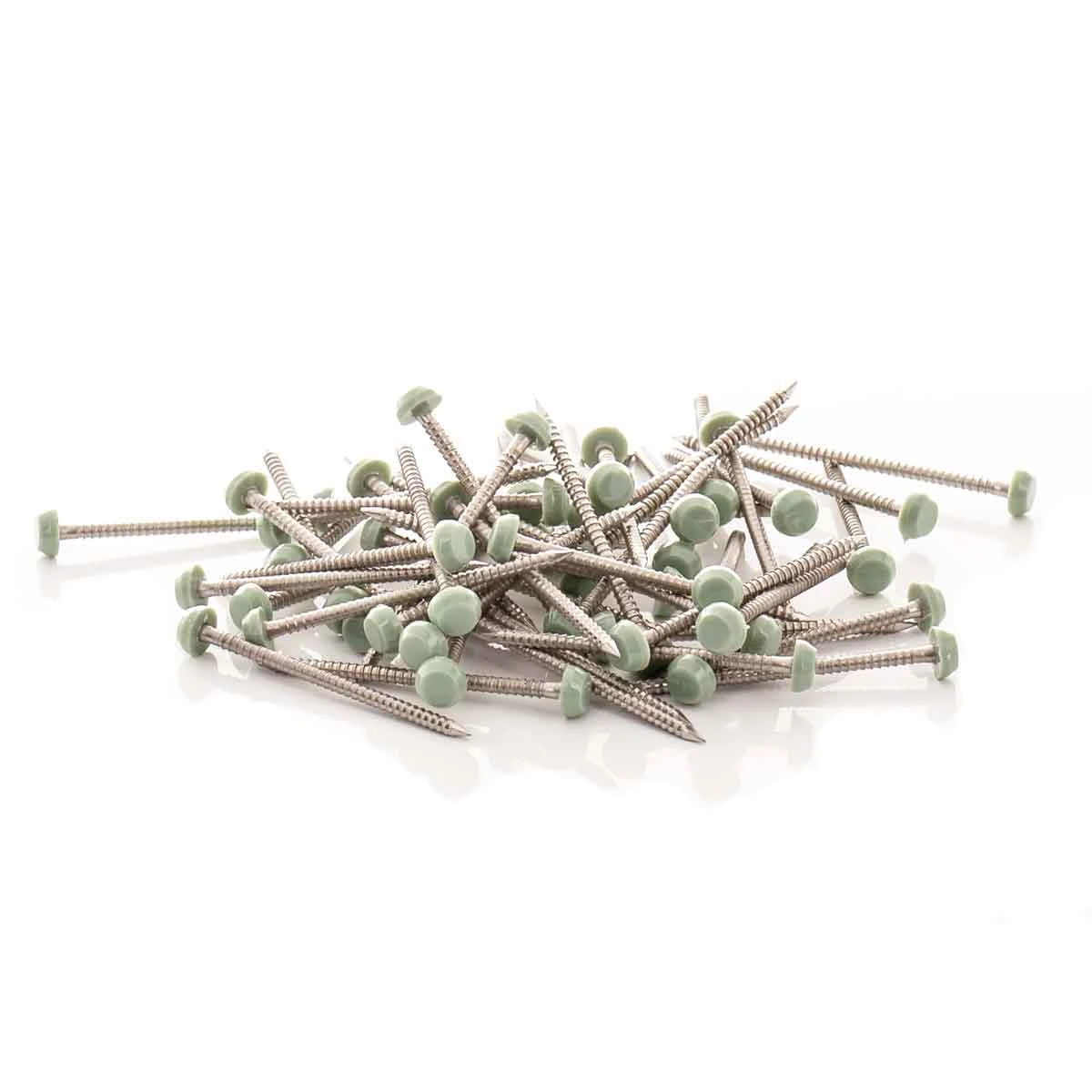 Fixing Pins For fascia Boards 40mm fixings for 10mm cover boards in chartwell green