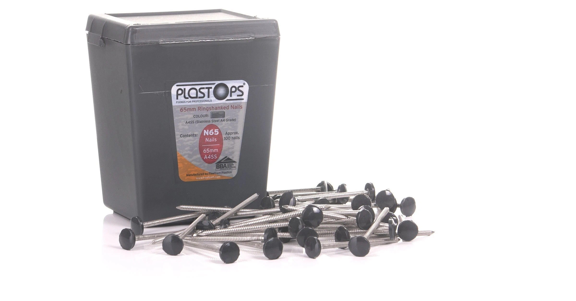 65mm dark grey fascia nails for replacement fascia boards