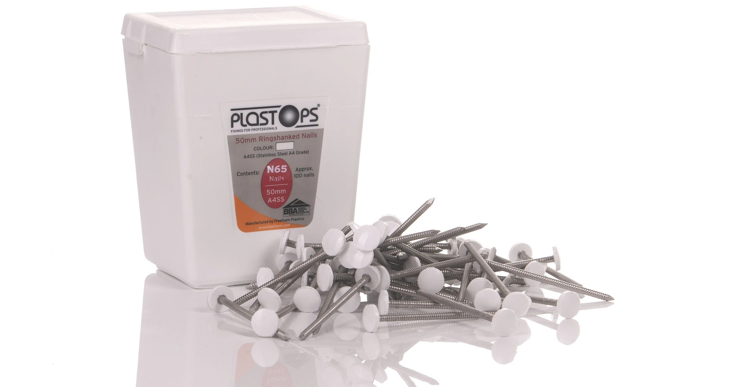 65mm nails for fascia boards for use with 18mm or 22mm boards