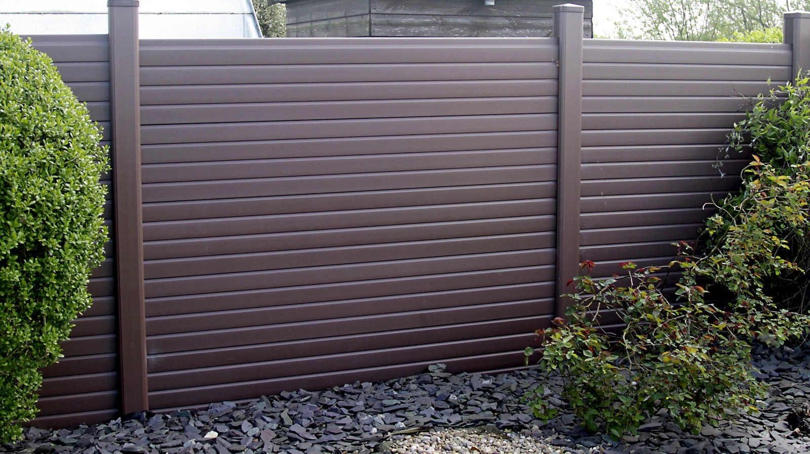 Simple to install interlocking fence panels each one is a foot high you simply build them up to the height you require.