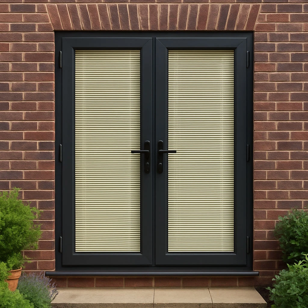 Black UPVC French Doors