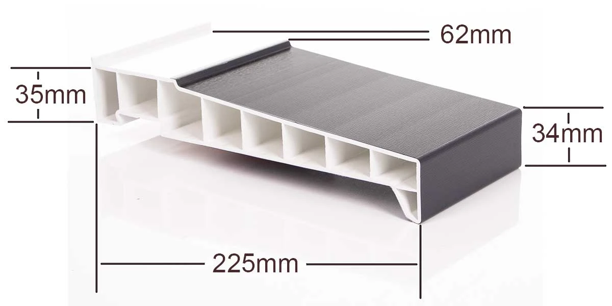225mm Deep Window Sill Anthracite Grey Very deep sill normally used with solid natural stone walls.