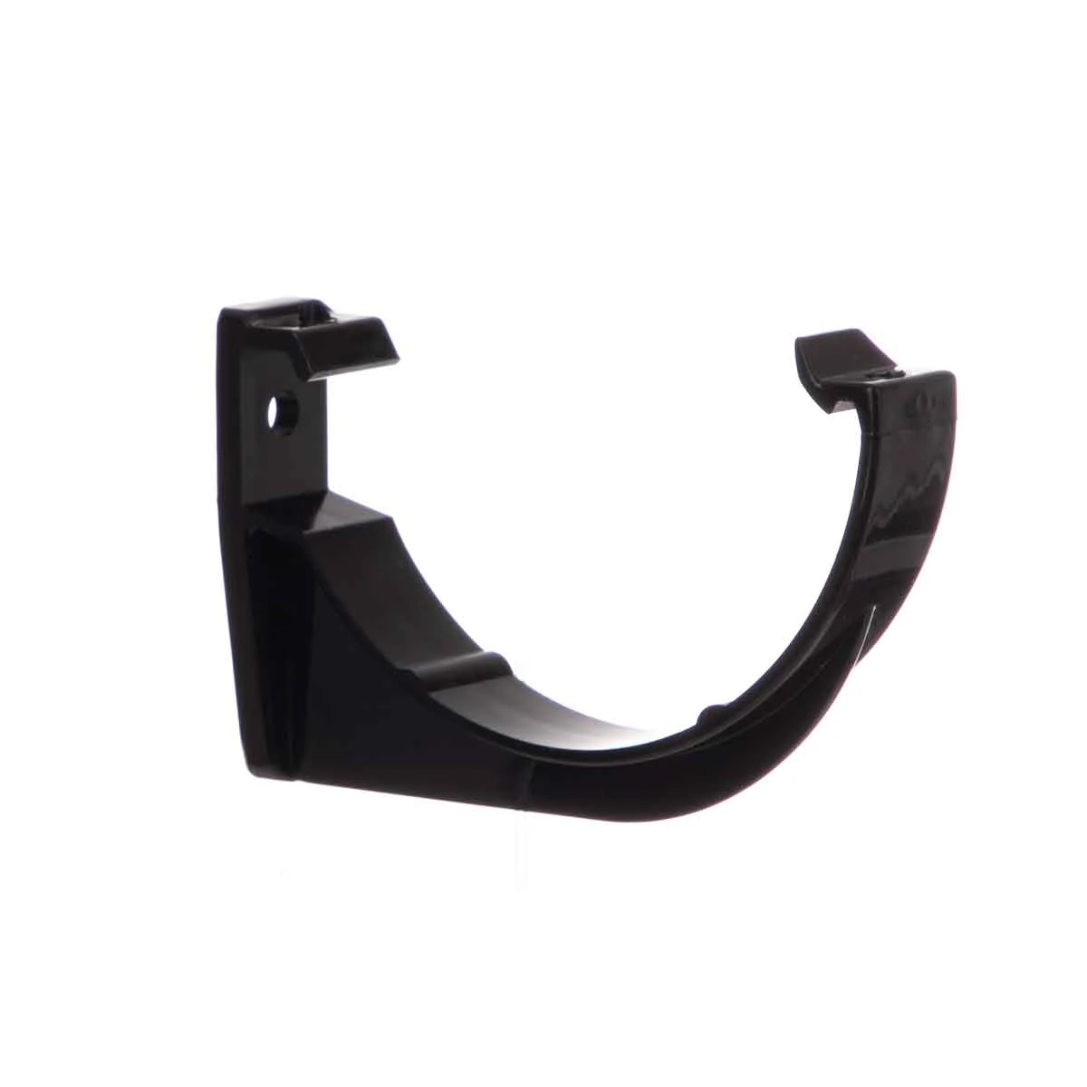 U shapped clips with a screw hole for fixing that the gutter clips into.