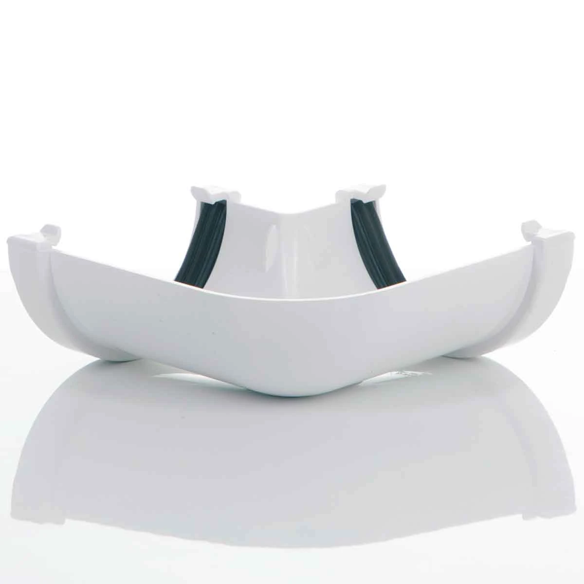 Shows a 90 degree band fitting for external or internal corners