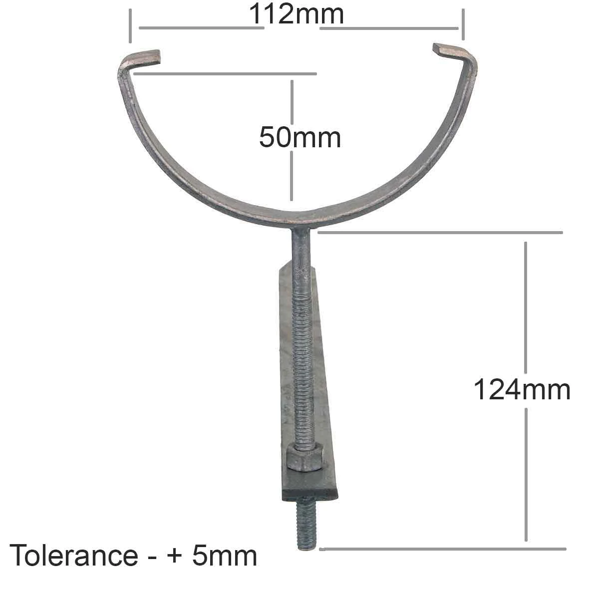Fixed round 112mm spike and rise and fall bracket