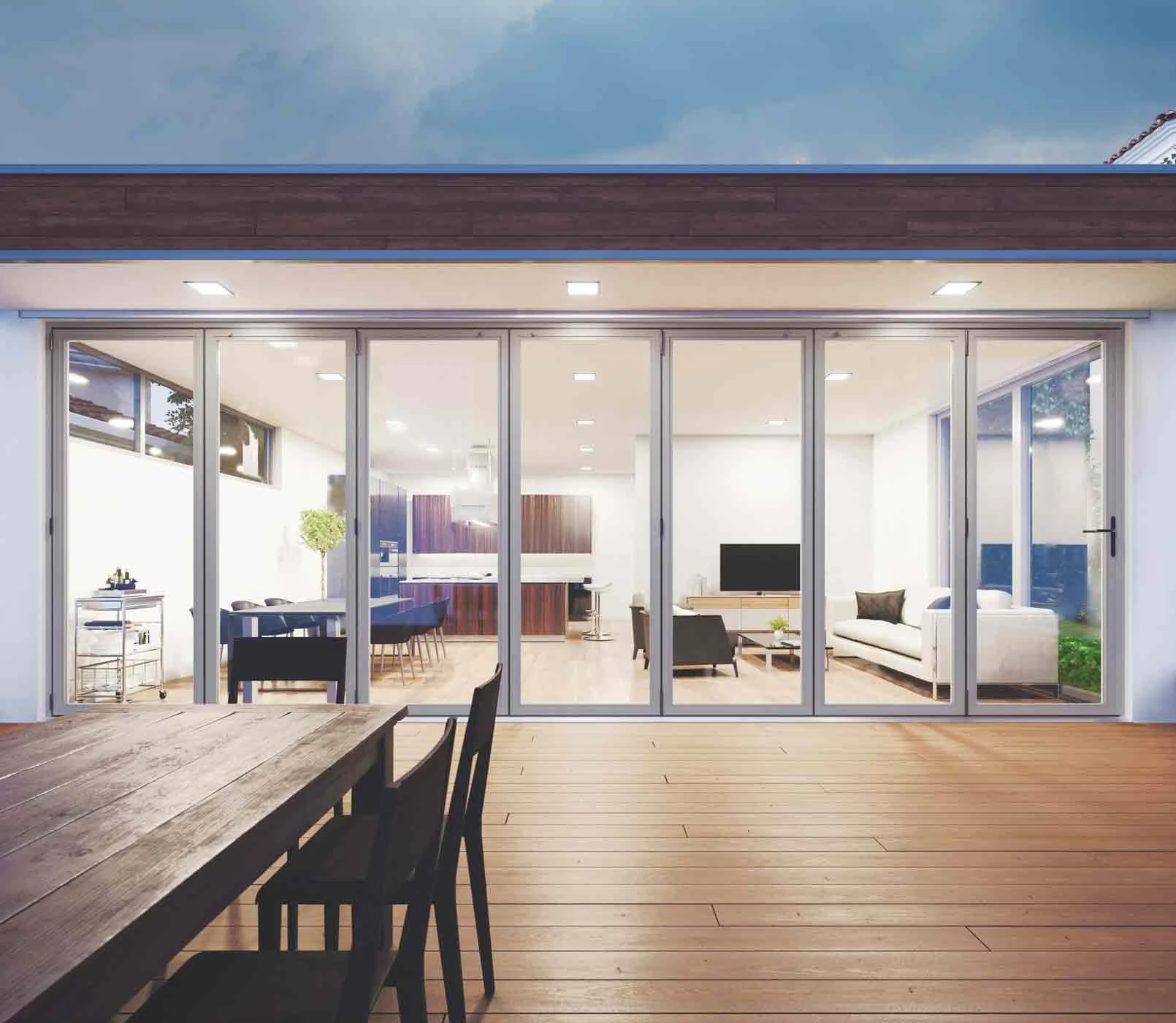 6 Pane Bifold Door